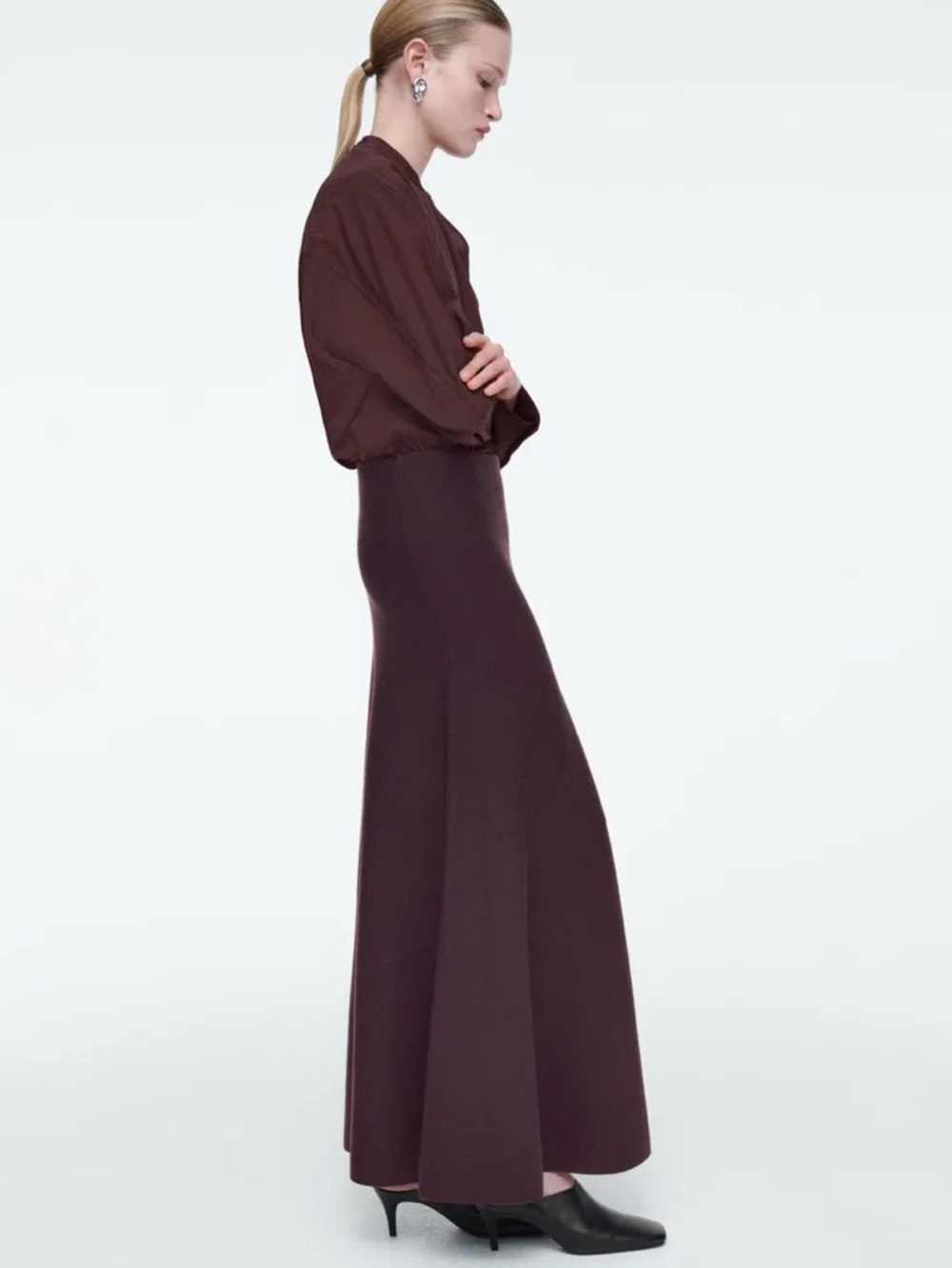 COS Draped-Panel Blouse - Picture 5 of 10